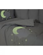 Twins Set lenjerie de pat cu 6 piese Moonlight