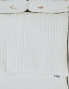 Twins Set lenjerie de pat din bumbac ivoryauriu pentru copii Cotton cu broderie 7 piese