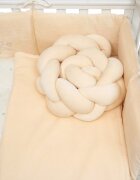Twins Set lenjerie de pat pentru copii Be Happy 7 piese din bumbac ivory