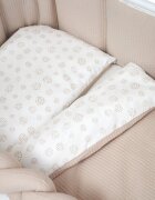 Twins Set lenjerie de pat pentru copii Cotton 7 piese 100 bumbac bej