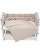 Twins Set lenjerie de pat pentru copii Cotton 7 piese 100 bumbac bej