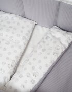 Twins Set lenjerie de pat pentru copii Cotton 7 piese gri