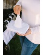 Ubbi Dispenser portabil pentru servetele umede On The Go alb