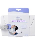 Ubbi Dispenser portabil pentru servetele umede On The Go alb
