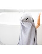 Ubbi Prosop bebe cu gluga din bumbac gri