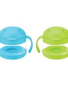 Ubbi Set cani pentru gustare bleu si verde