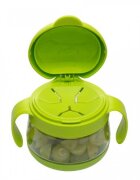 Ubbi Set cani pentru gustare roz si verde