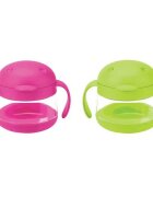 Ubbi Set cani pentru gustare roz si verde