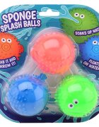 UP Int'l Set 3 mingi pentru apa cu burete Splash 6 cm