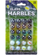 UP Int'l Set 48 de bile multicolore din sticla 16 mm