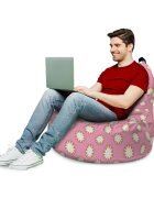 Updeco Fotoliu Puf Bean Bag tip Big Chill pink sky