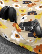 Updeco Fotoliu Puf Bean Bag tip Chill XL Daisy fundal bej