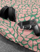 Updeco Fotoliu puf Bean Bag tip chill XL giraffe dusty pink