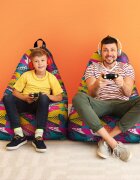 Updeco Fotoliu Puf Bean Bag tip Chill XL Graffiti Abstract Grunge