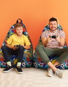 Updeco Fotoliu Puf Bean Bag tip Chill XL Graffiti Sport