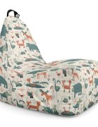 Updeco Fotoliu Puf Bean Bag tip Chill XL ursi cerbi si alti prieteni