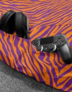 Updeco Fotoliu puf Bean Bag tip chill XL zebra purple