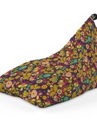 Updeco Fotoliu Puf Bean Bag tip Lounge Hippie flowers