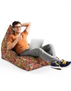 Updeco Fotoliu Puf Bean Bag tip Lounge Hippie peace