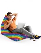 Updeco Fotoliu Puf Bean Bag tip Lounge Lego abstract