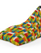 Updeco Fotoliu Puf Bean Bag tip Lounge Lego tetris verde