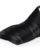 Updeco Fotoliu Puf Bean Bag tip Lounge lemn negru