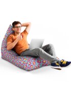 Updeco Fotoliu puf Bean Bag tip lounge leopard fruitty