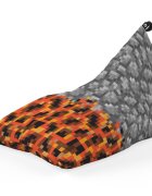 Updeco Fotoliu Puf Bean Bag tip Lounge Minecraft piatra magma