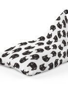 Updeco Fotoliu Puf Bean Bag tip Lounge Pisici alb negru