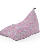 Updeco Fotoliu puf Bean Bag tip lounge zebra blue