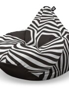 Updeco Fotoliu Puf Bean Bag tip Para L abstract zebra