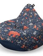 Updeco Fotoliu Puf Bean Bag tip Para L prietenii padurii