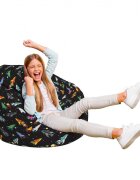 Updeco Fotoliu Puf Bean Bag tip Para L retro space ships