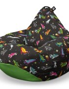 Updeco Fotoliu Puf Bean Bag tip Para L retro space ships