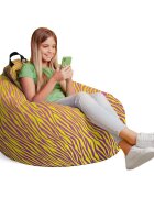 Updeco Fotoliu puf Bean Bag tip para L zebra gradient bright