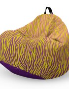 Updeco Fotoliu puf Bean Bag tip para L zebra gradient bright