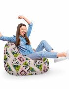 Updeco Fotoliu Puf Bean Bag tip Para XL Caribbean Grapefruit