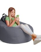 Updeco Fotoliu Puf Bean Bag tip Para XL Chroma Dark Grey
