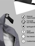 Updeco Fotoliu Puf Bean Bag tip Para XL Chroma Dark Grey