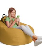 Updeco Fotoliu Puf Bean Bag tip Para XL Chroma Golden Yellow