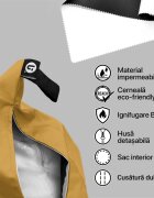 Updeco Fotoliu Puf Bean Bag tip Para XL Chroma Golden Yellow