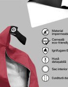 Updeco Fotoliu Puf Bean Bag tip Para XL Chroma Red