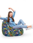 Updeco Fotoliu Puf Bean Bag tip Para XL Graffiti Sport