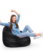 Updeco Fotoliu Puf Bean Bag tip Para XL Lemn Negru