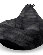 Updeco Fotoliu Puf Bean Bag tip Para XL Lemn Negru