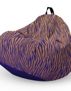 Updeco Fotoliu puf Bean Bag tip para XL zebra gradient dark