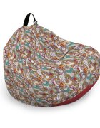 Updeco Husa fotoliu Puf Bean Bag tip Para L fara umplutura caini hipster