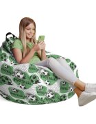 Updeco Husa fotoliu Puf Bean Bag tip Para L fara umplutura fotbal