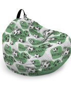 Updeco Husa fotoliu Puf Bean Bag tip Para L fara umplutura fotbal
