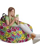 Updeco Husa fotoliu Puf Bean Bag tip Para L fara umplutura kawaii fruits